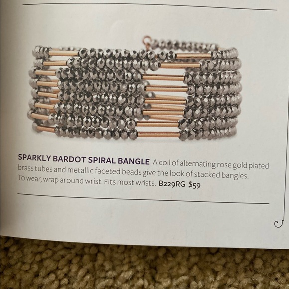 Stella and Dot Sparkly Bardot Spiral Bangle - Picture 7 of 7